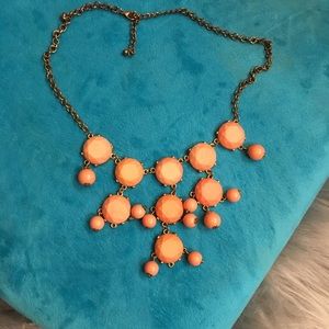 Coral statement necklace